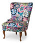 Emma armchair in fabric from Missoni. Passiflora fg T50. Wooden legs in oak.